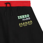 Girls Black Logo Skirt, 1, hi-res